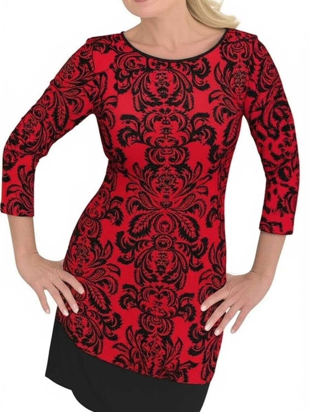 NWT Tiana B Damask Print Fit & Flare Dress - Size 6